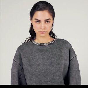 Sandro Cropped Sweatshirt